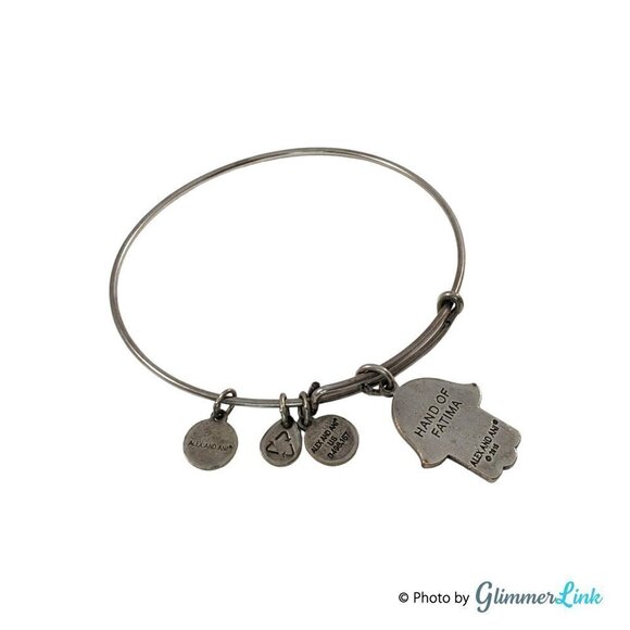 Alex and Ani 2015 Hand of Fatima Rafaelian Silver Bracelet - Picture 3 of 5